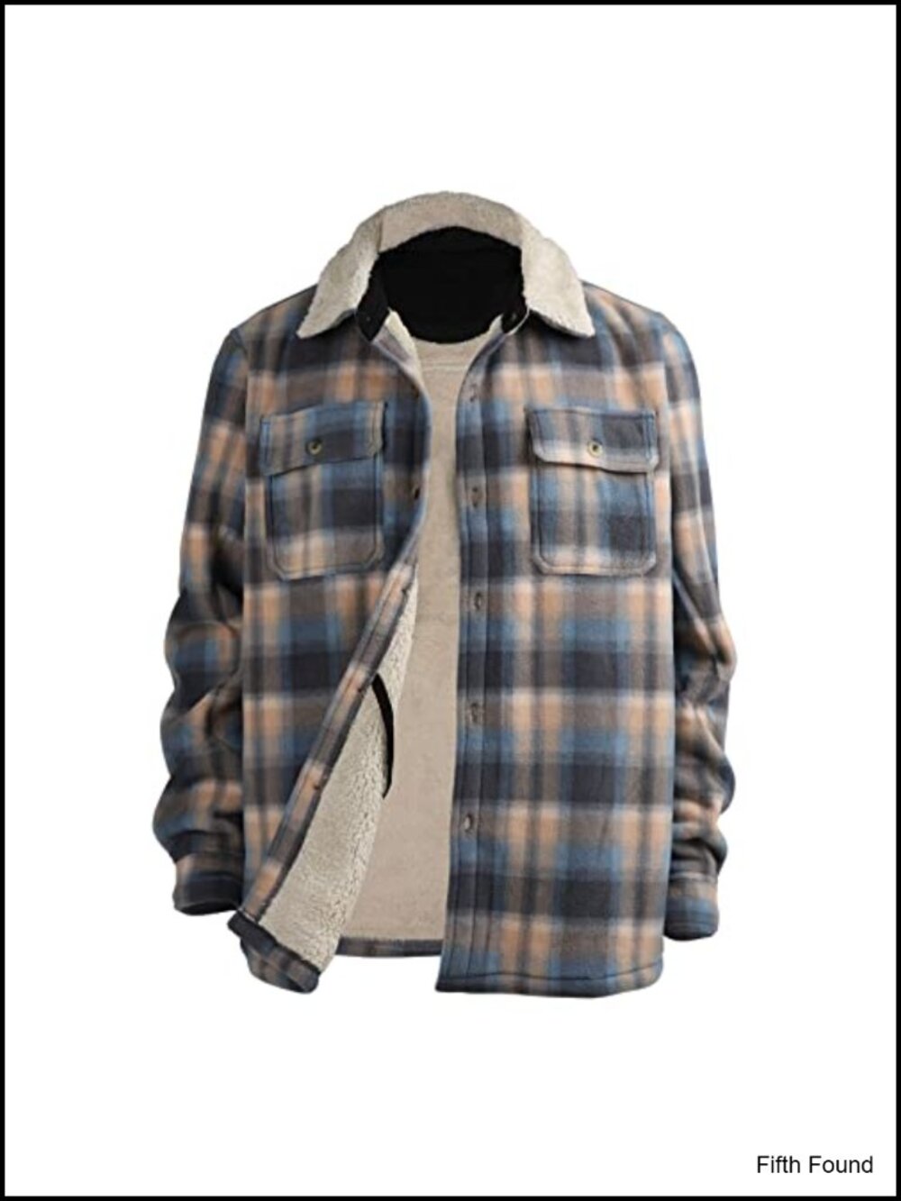 Sherpa Lined Heavyweight Flannel Jacket Winter Warm Coat Men